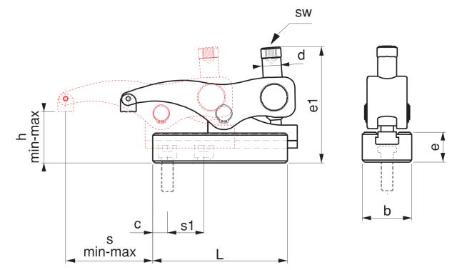 Power Sliding Clamp (Supplied without Platen Bolt)