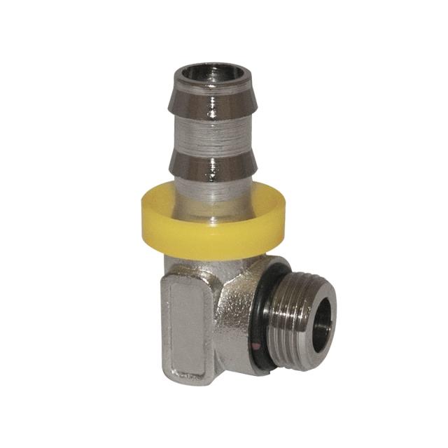 Angle hose nipple, Push Lok