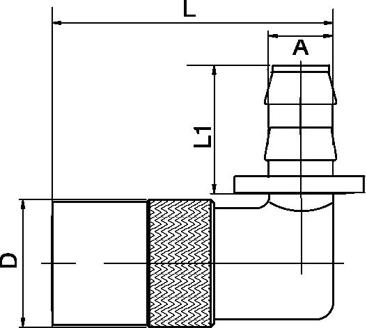 Coupler Push Lok, 90°