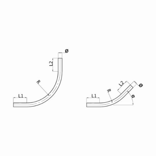 90° Bend, Stainless Steel