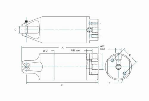 Cylinder / Pneumatic Nipper Body (Manual)
