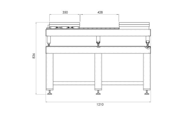 Standard mould table - 1,5 to 3T