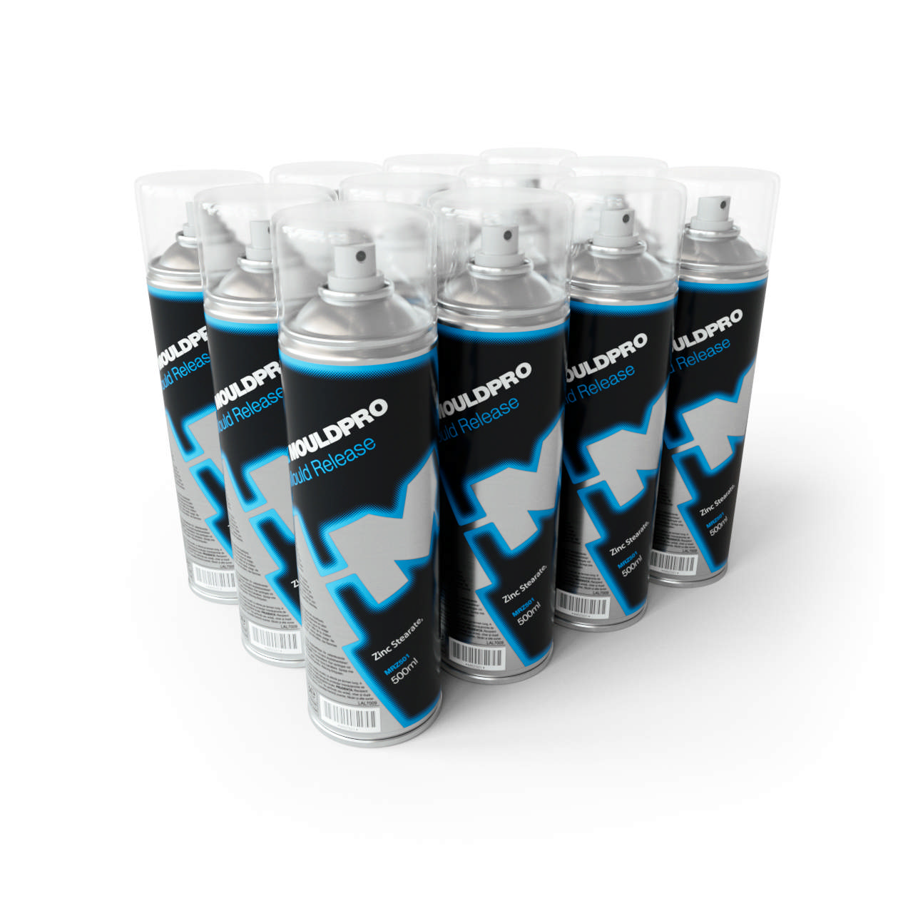 Mould Release, Zinc Stearate - Case of 12 cans